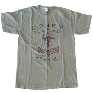 BROOKLYN BEACH SHOP Coney Island souvenir  gray tee shirt Sz L